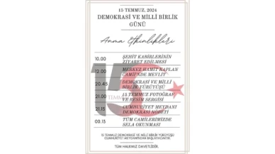 Hamamözü'nde 15 Temmuz Programı Belli Oldu