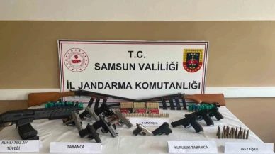 Jandarma silah operasyonu: 9 gözaltı