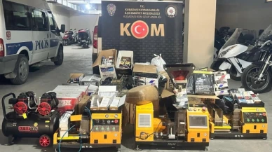 Kaçak sigara imalathanesine baskın
