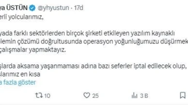 THY'de 84 sefer iptal edildi