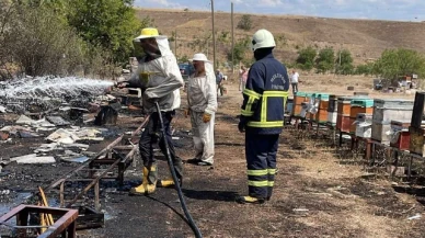 328 arı kovanı yandı!