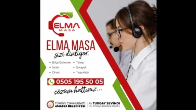 Amasya’da Elma Masa hizmete sunuldu