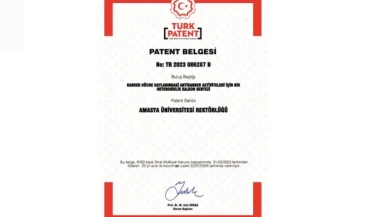 Amasya Üniversitesi'nden Patent Başarısı