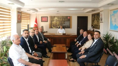 Basmacı'dan Karaaslan'a hayırlı olsun ziyareti