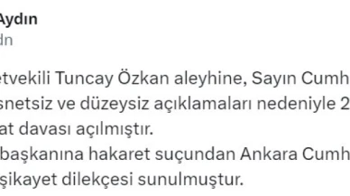 Cumhurbaşkanı Erdoğan'dan CHP İzmir Milletvekili Tuncay Özkan'a tazminat davası
