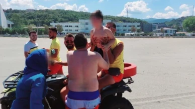 Denizde kayboldu zannedilen çocuk karada bulununca ailesi sevinç gözyaşı döktü
