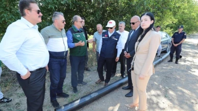 Doruk, sulama altyapı çalışmalarını yerinde inceledi