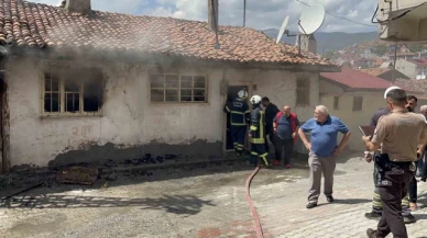 Evde çıkan yangın paniğe sebep oldu