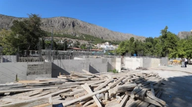 Halk Eğitimi Merkezi İnşaatında İncelemelerde Bulundu