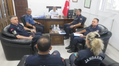 Karaaslan, Jandarma Komutanlığı Personeli ile bir araya geldi