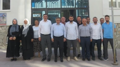 Karaaslan, müftülük personeli ile bir araya geldi