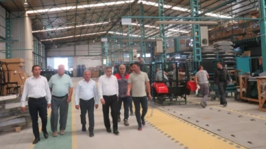 Karaaslan, OSB’deki Firmaları Ziyaret Ederek Bilgi Aldı