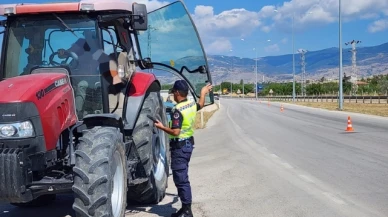 Merzifon’da 6 araç trafikten men edildi