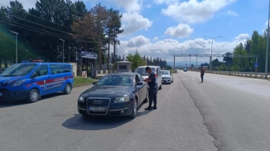 Merzifon’da jandarmadan trafik denetimi