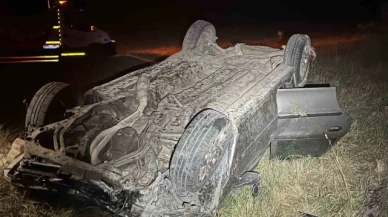 Otomobil şarampole devrildi: 1 ölü, 3 yaralı