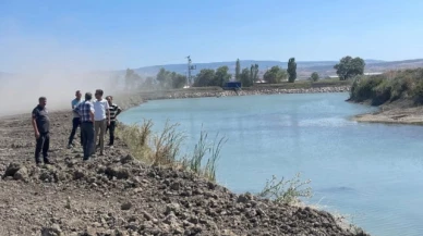 Sazlıca Köyü’ndeki sulama göleti çalışmalarını incelediler