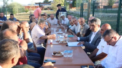 Uzun, Hürriyet Mahallesi sakinleri ile bir araya geldi