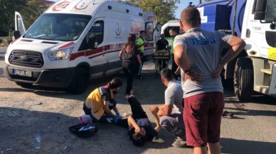 Yürek burkan kazada ayağı koptu
