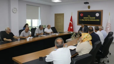 Amasya'da eğitim öğretim değerlendirildi