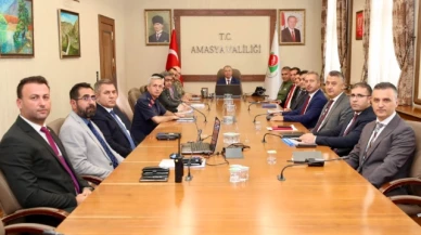 Amasya'da Güvenlik ve Asayiş Olayları Değerlendirildi