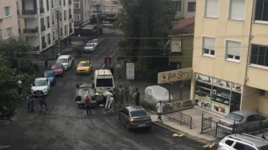 Araç takla attı, sürücüsü yara almadan kurtuldu