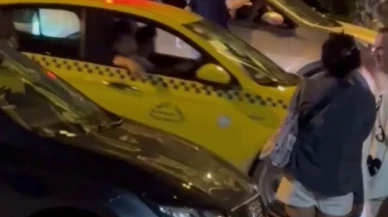 Aracın önünü kesip darp ettiler: O anlar kamerada