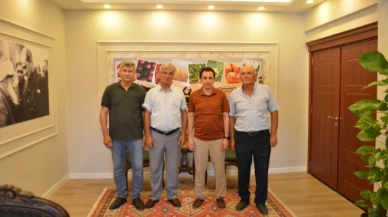 Emekliye ayrılan personellerden Çetin'e Veda Ziyareti