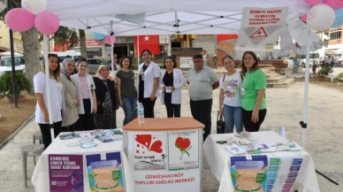 Gümüşhacıköy'de bilgilendirme standı kuruldu