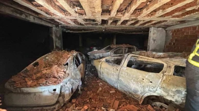 Otoparkta yangın: 1 ölü, 12 yaralı