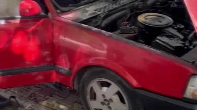 Park halindeki Tofaş alev aldı