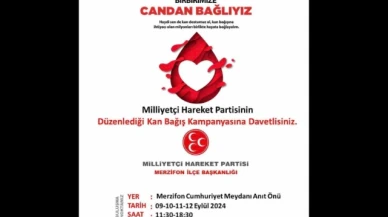 Saka’dan Kan Bağışına Davet
