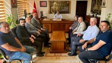 Saka ve Yönetiminden Karaaslan'a Ziyaret