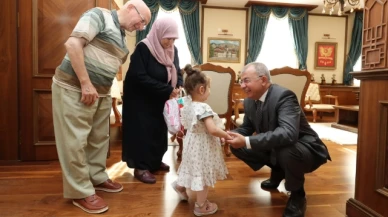 Vali Doruk, şehit abisini makamında ağırladı