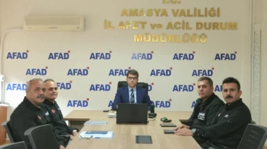 Amasya AFAD'dan Vali Bakan'a detaylı brifing