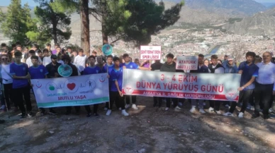 Amasya'da Dünya Yürüyüş Günü'ne Özel Yürüyüş