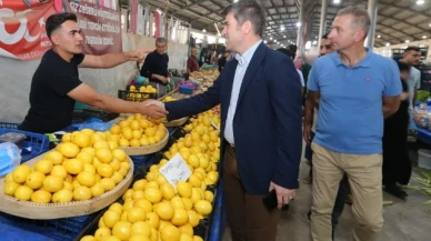 Bakan İstasyon Semt Pazarı'nı ziyaret etti