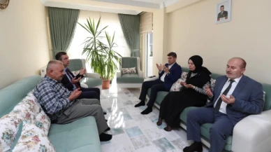 Bakan, Şehit Süleyman Aydın'ın ailesini ziyaret etti