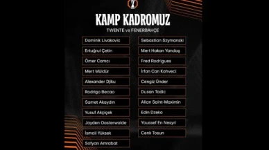 Fenerbahçe'nin, Twente maçı için kamp kadrosu belli oldu