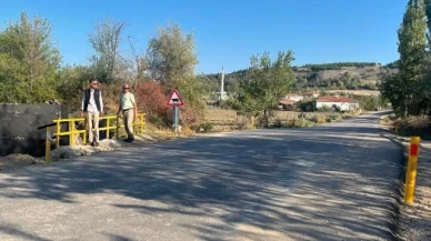 Gümüştepe Köyü'ndeki alt yapı çalışmalarını yerinde incelediler