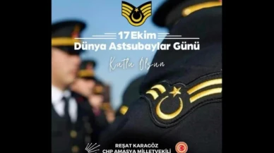 Karagöz: "Dünya Astsubaylar Günü kutlu olsun"