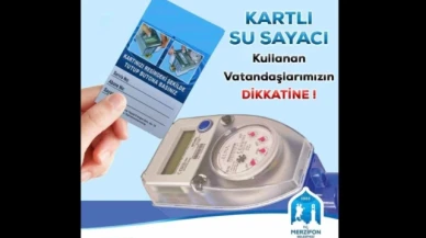 Kartlı Su Sayacı Kullanan Vatandaşların Dikkatine!