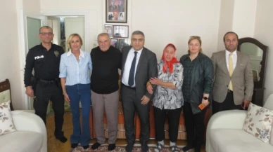Kaymakam Karaaslan şehit ve gazi ailelerini ziyaret etti