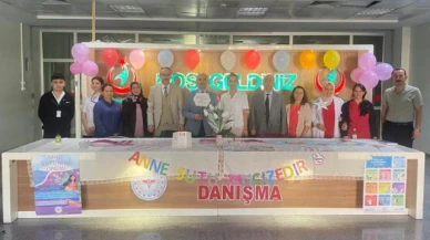 Koç, Emzirme Haftası nedeniyle açılan standı ziyaret etti