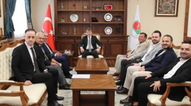Merzifon TSO'dan Bakan'a hayırlı olsun ziyareti