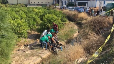 Motosiklet kanala uçtu: 1 ölü