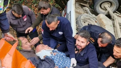 Otomobil uçuruma devrildi: 1 yaralı