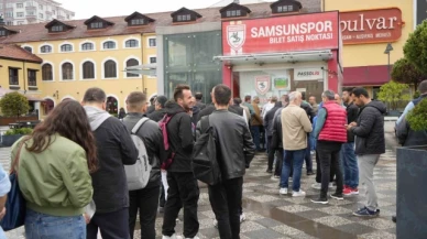 Samsunsporlu taraftarlardan Fenerbahçe maçına yoğun ilgi