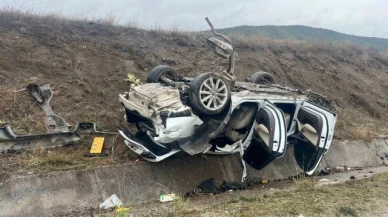 Takla atan milyonluk Audi hurda yığınına döndü