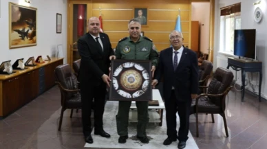 Üs Komutanı Serin, Basmacı ve Atak'ı misafir etti