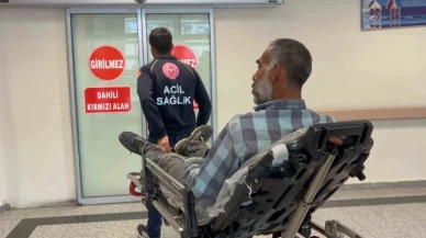 Ayağını ahşap kesme makinesine kaptıran işçi yaralandı